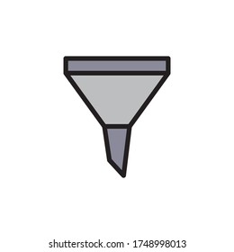 Icono De Filtro De Embudo En El Vector De Diseño De Moda Eps 10