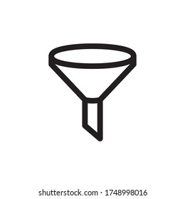 Funnel Filter Icon In Trendy Design Vector Eps 10