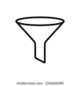 funnel filter icon vector design template in white background