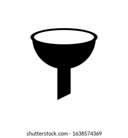 Funnel filter icon vector symbol sign 