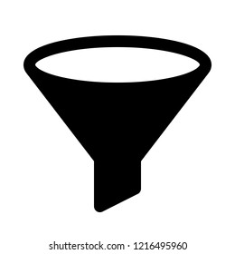 Funnel filter isolated