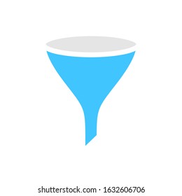 funnel flat vector icon - ui icon vector