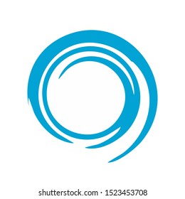 Funnel frame blue on a white background