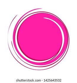Funnel frame pink on a white background