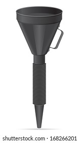 funnel for fuel vector illustration isolated on white background