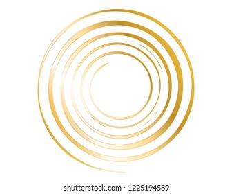 Funnel gold decor