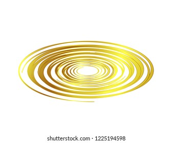Funnel gold decor