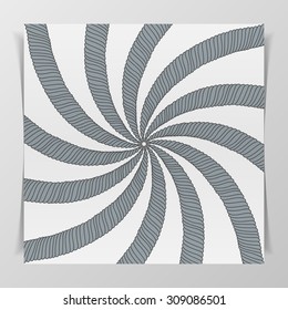 Funnel graphic Pattern. Modern abstract Background with curve Spiral