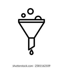 Funnel icon Art design illustration