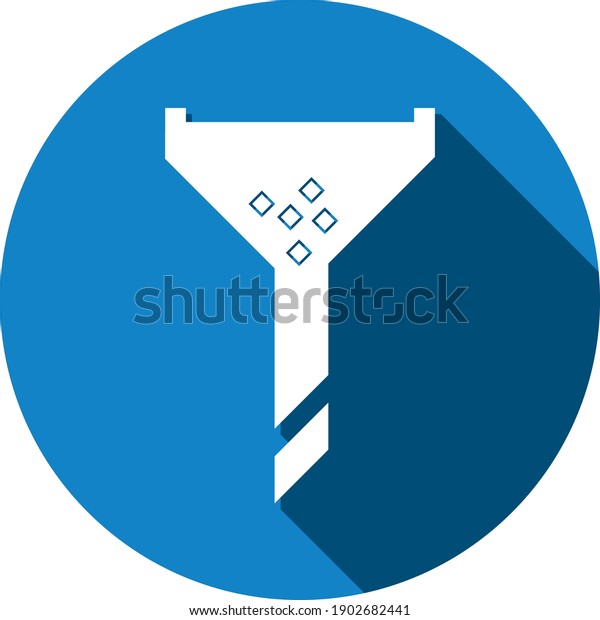 Funnel Icon Chemistry Lab Filtering Testing Stock Vector (Royalty Free ...
