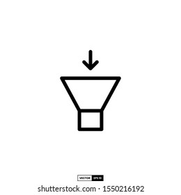 funnel icon, design inspiration vector template for interface and any purpose