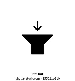 funnel icon, design inspiration vector template for interface and any purpose