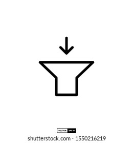 funnel icon, design inspiration vector template for interface and any purpose