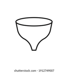 Funnel icon design isolated on white background. vector illustration