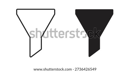 Funnel icon element for design projects