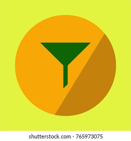funnel icon flat design