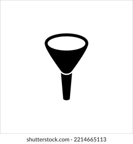 Icono de embudo. Diseño plano. ilustración de diseño de vectores de iconos de filtro
