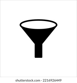 Funnel icon. Flat design style. filter icon vector design illustration