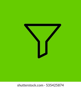 funnel icon flat disign