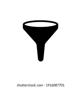 Funnel Icon Of Glyph Style Design Vector Template