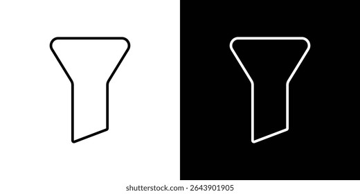 Funnel icon Graphic vector set for ui design