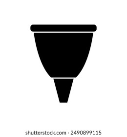 Icono de embudo ilustrado en el fondo
