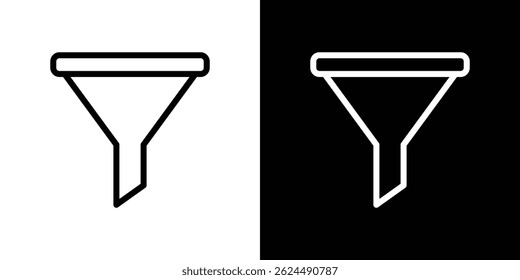 Ícone Funil. Vetor de tipo de logotipo definido
