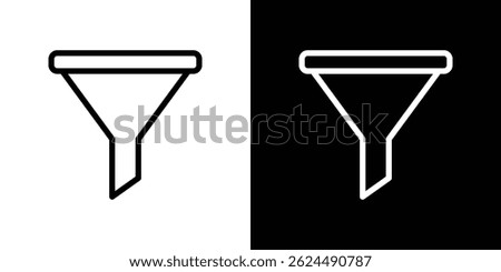 Funnel icon. Logotype vector set