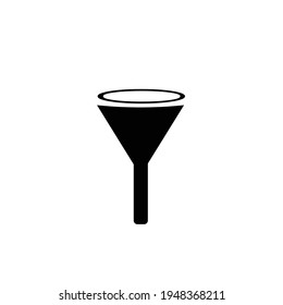 icono de embudo en un fondo blanco