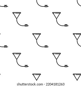 funnel icon pattern. Seamless funnel pattern on white background.