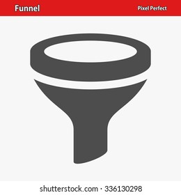 Funnel Icon. Professional, pixel perfect icon optimized for both large and small resolutions. EPS 8 format.