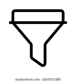 Funnel icon representing filtration, sorting, or refinement processes