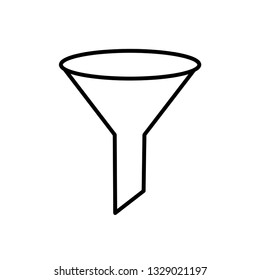 Funnel icon Sort, filter symbol, logo illustration