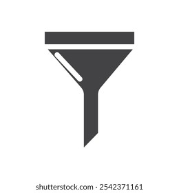 Funnel icon Symbol mark in filled style