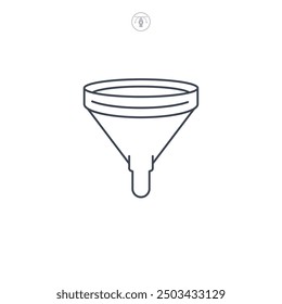 Funnel icon symbol vector illustration isolated on white background