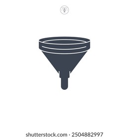 Funnel icon symbol vector illustration isolated on white background