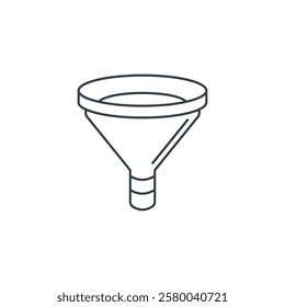 Funnel icon symbol vector illustration isolated on white background