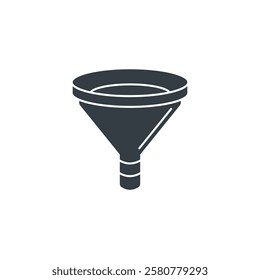 Funnel icon symbol vector illustration isolated on white background