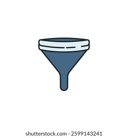Funnel icon symbol vector illustration isolated on white background