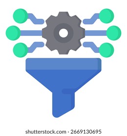 Funnel icon symbol. Vector illustration