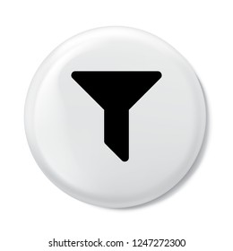 Funnel icon in trendy flat style isolated on background. Funnel icon logo, app, UI. icon Vector illustration, EPS10.