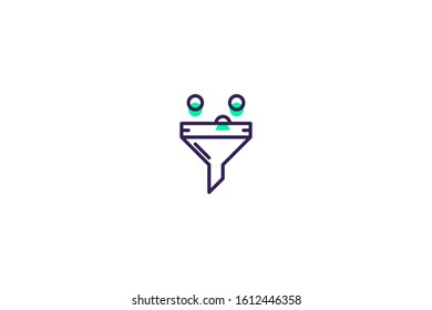 Funnel icon in trendy flat style isolated on white background vector illustration