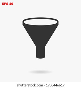 Funnel icon vector eps 10