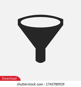 Funnel icon vector eps 10