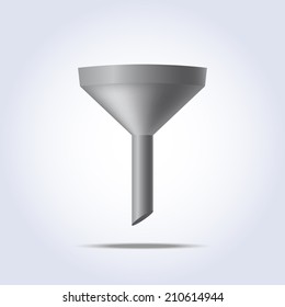 funnel icon in vector with gradient mesh
