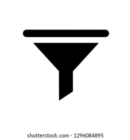 Funnel icon, vector illustration. Flat design style. vector funnel icon illustration isolated on white, funnel icon Eps10. funnel icons graphic design vector symbols.