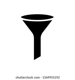 Funnel icon, vector illustration. Flat design style. vector funnel icon illustration isolated on White background, funnel icon Eps10. funnel icons graphic design vector symbols.