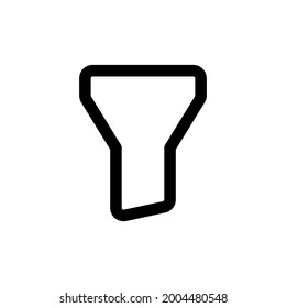 funnel icon and  Vector illustration isolated on a white background. Premium quality for mobile apps, user interface, presentation, and website. pixel perfect icon