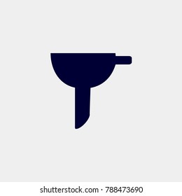 funnel icon, Vector illustration. laboratory icon