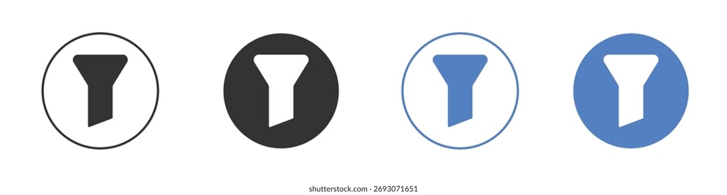 Funnel icon vector. Logo Template illustration design
